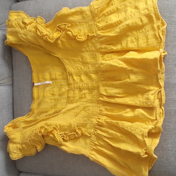 Free people yellow top size small - Picture 7 of 14